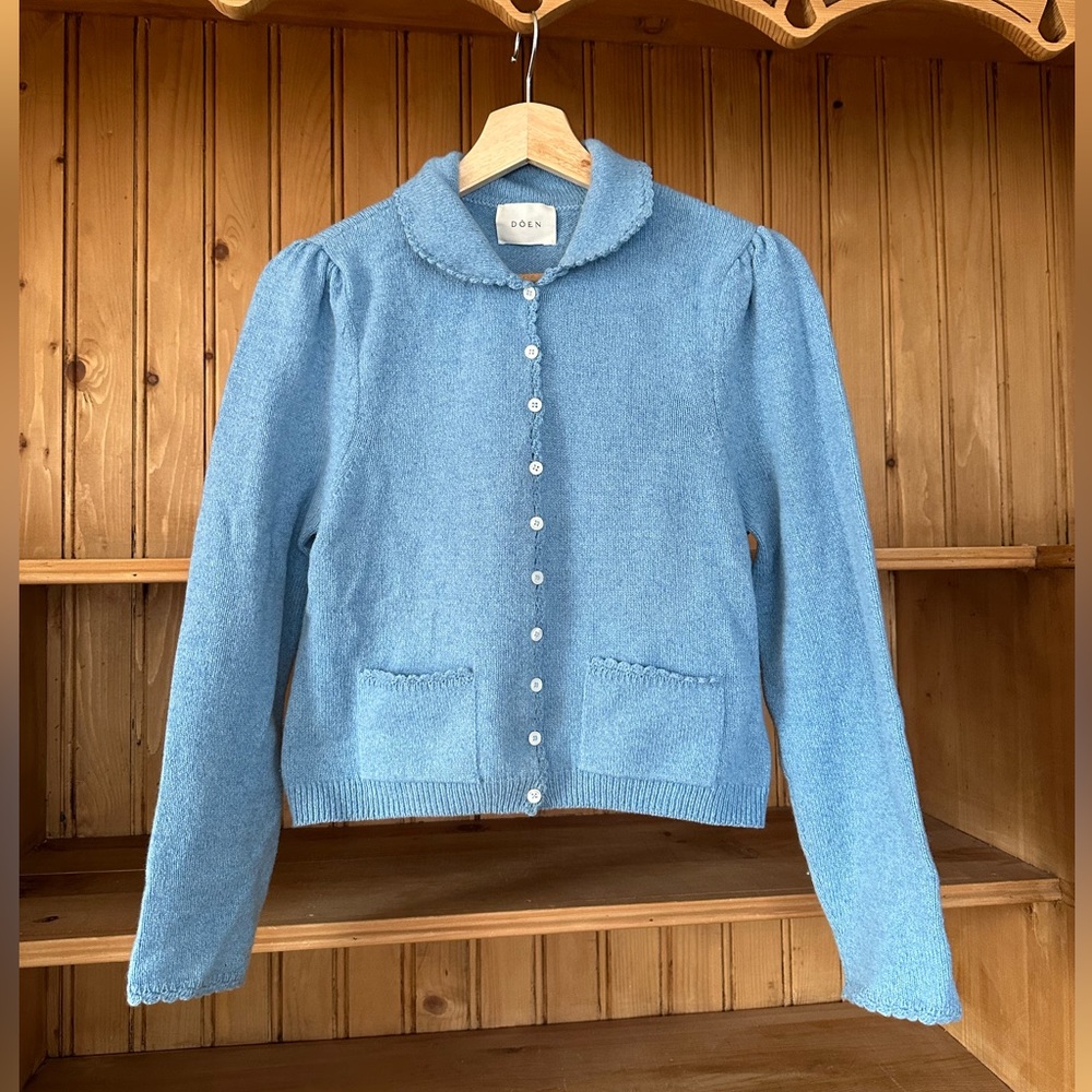 SOLD Doen Posey Cardigan in Blue